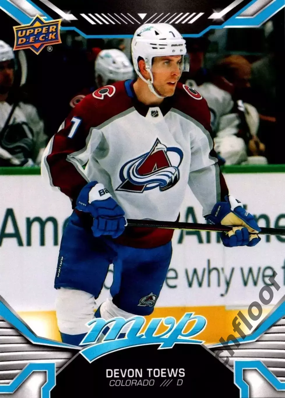 Карточка NHL Dewon Toews Colorado Avalanche/Девон Тэйвз Колорадо НХЛ