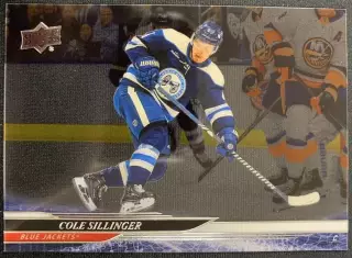 Карточка NHL Cole Sillinger Columbus Blue Jackets/Коул Силлинджер Коламбус НХЛ