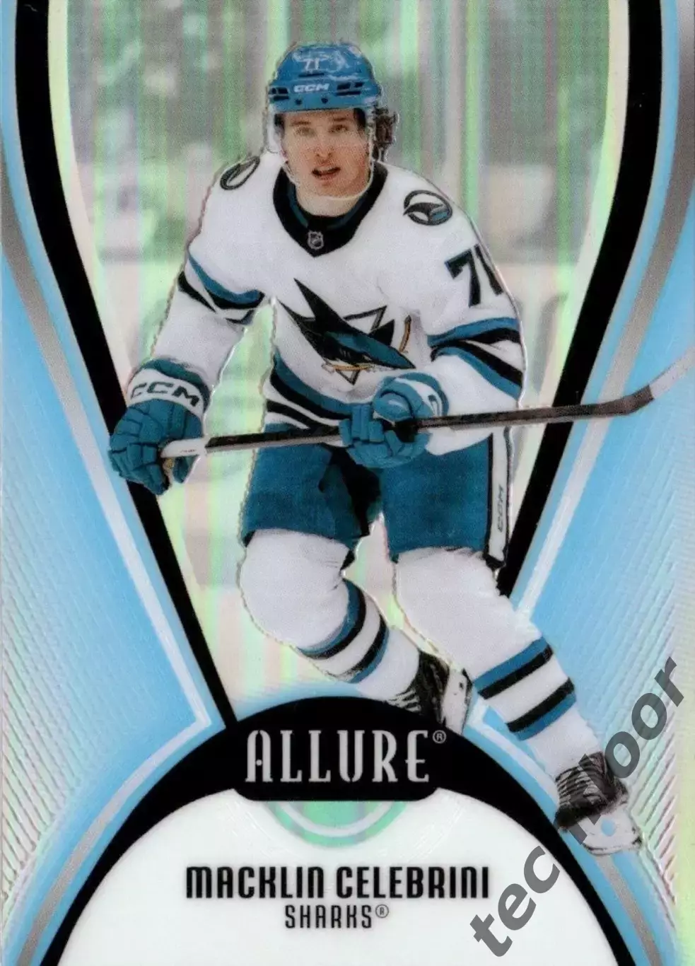 Карточка NHL Macklin Celebrini San Jose Sharks / Маклин Селебрини Сан-Хосе НХЛ