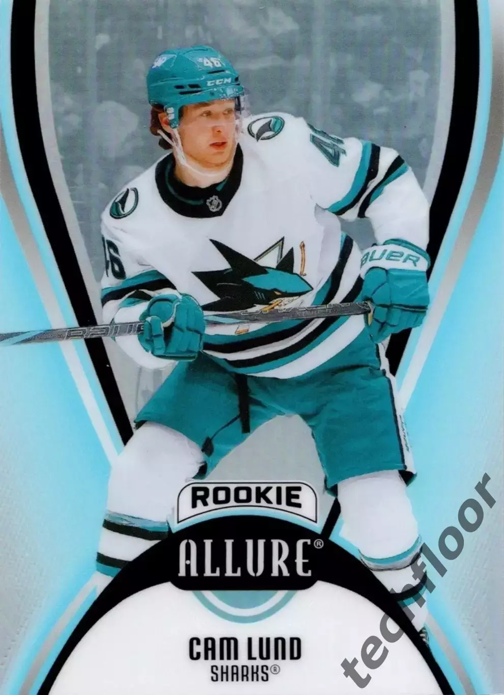 Карточка NHL Cam Lund San Jose Sharks/Камерон Ланд Сан-Хосе Шаркс НХЛ