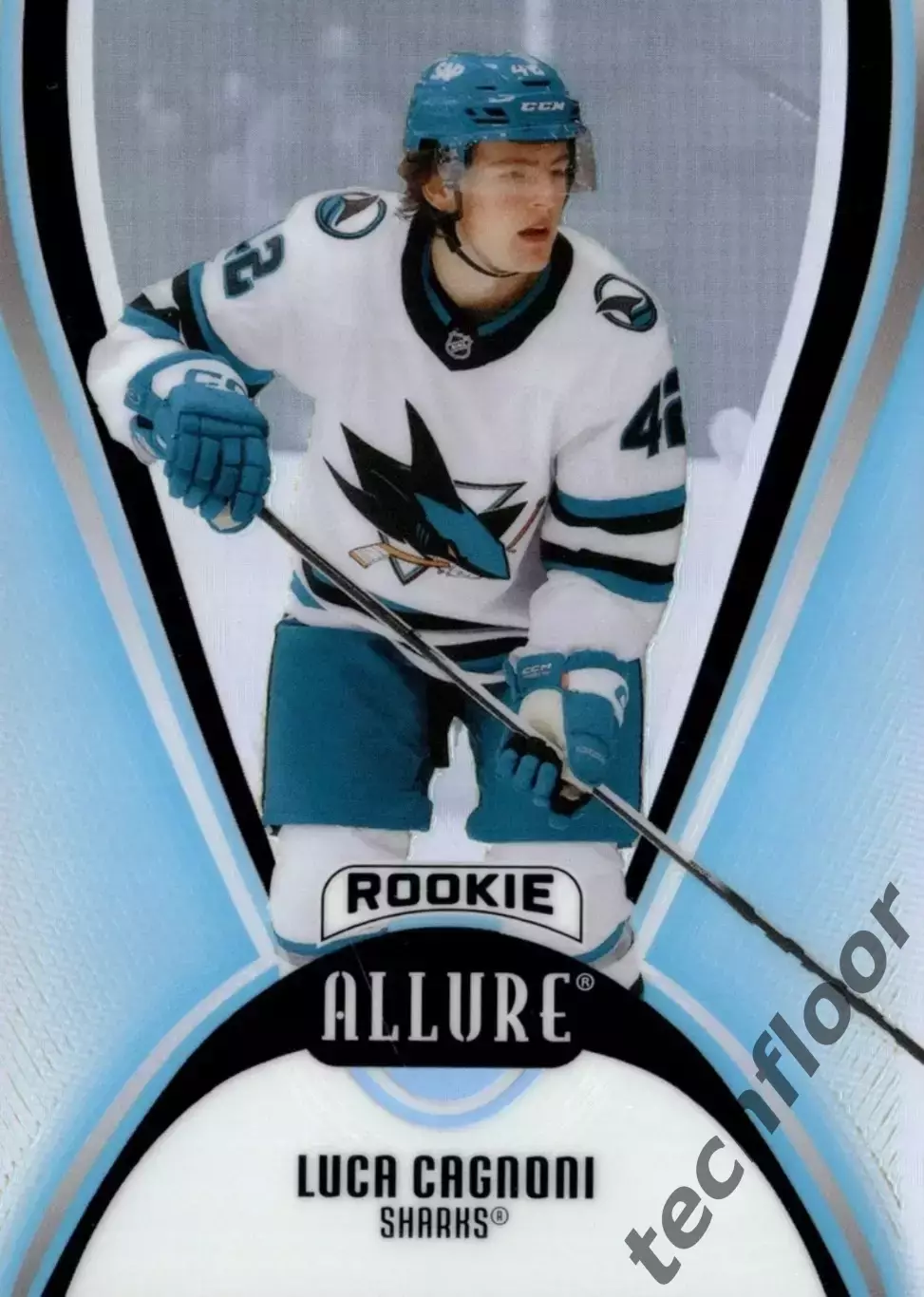 Карточка NHL Luca Cagnoni San Jose Sharks/Лука Каньони Сан-Хосе Шаркс НХЛ