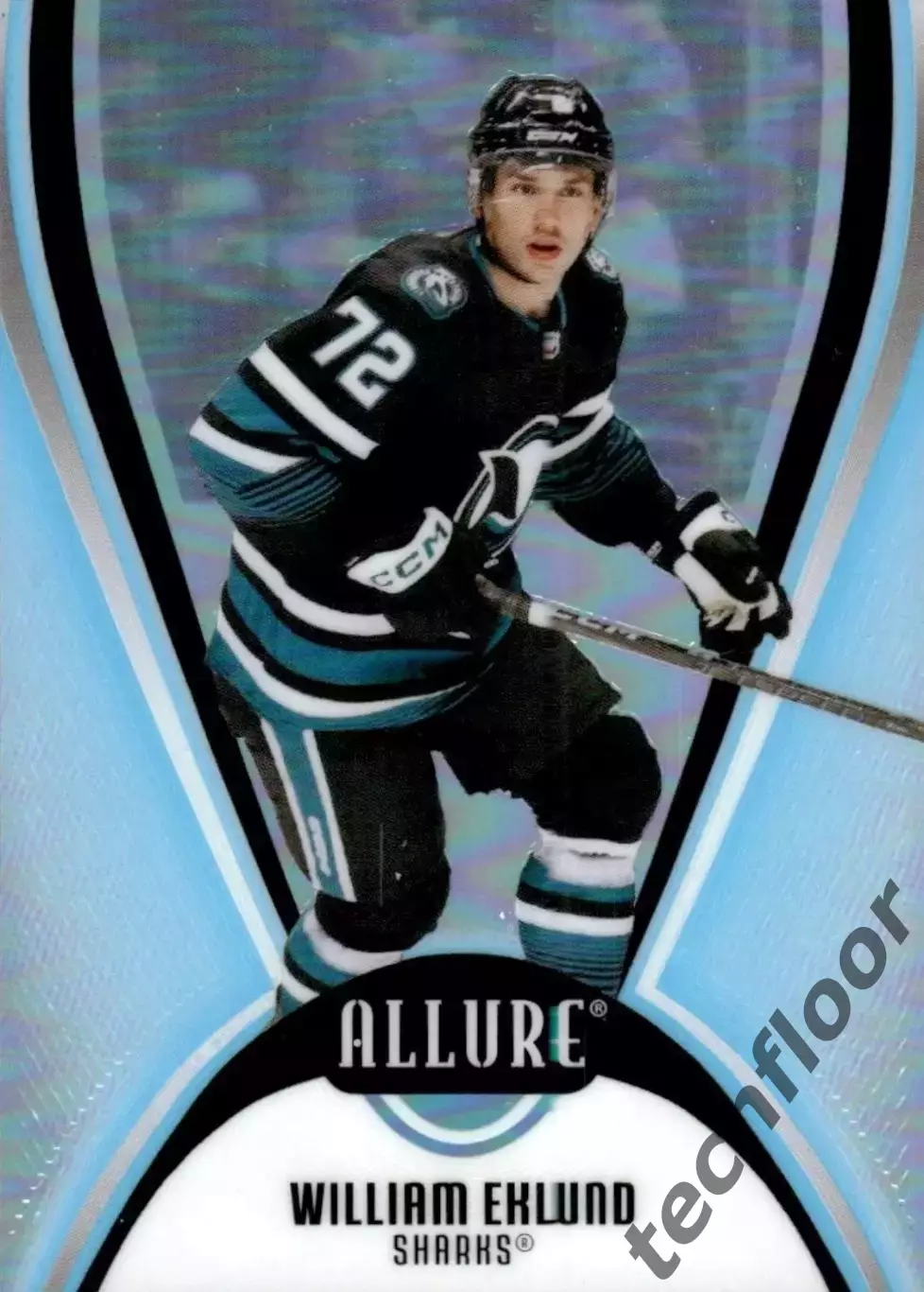 Карточка NHL William Eklund San Jose Sharks / Виллиам Эклунд Сан-Хосе Шаркс НХЛ