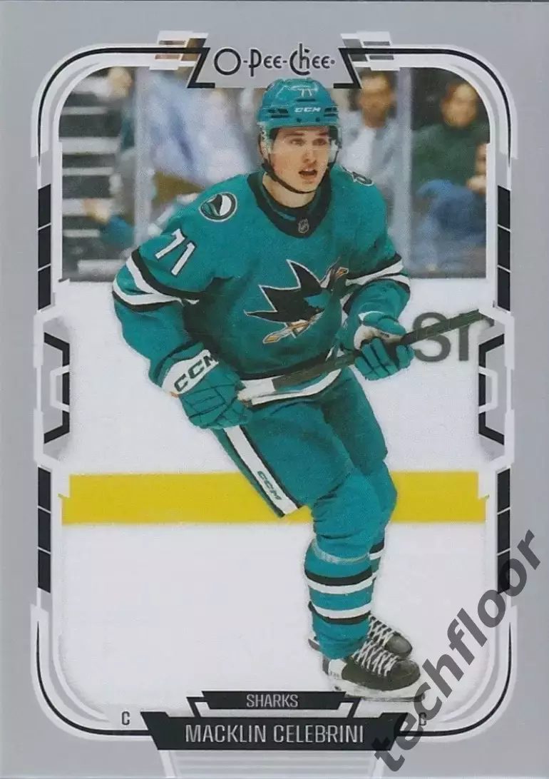 Карточка NHL Macklin Celebrini San Jose Sharks / Саклин Селебрини Сан-Хосе НХЛ