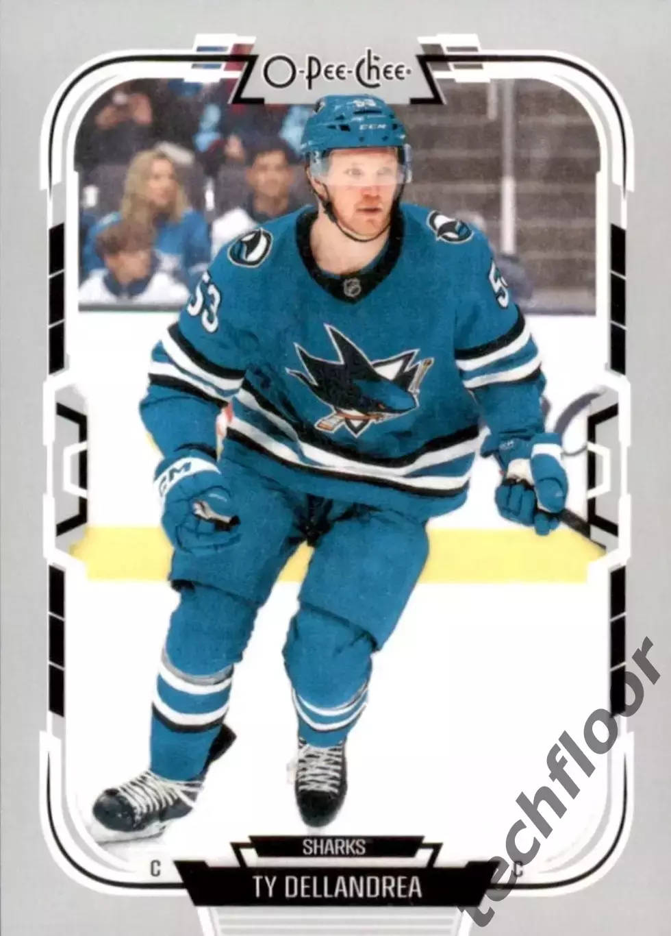 Карточка NHL Ty Dellandrea San Jose Sharks/Тай Делландреа Сан-Хосе Шаркс НХЛ