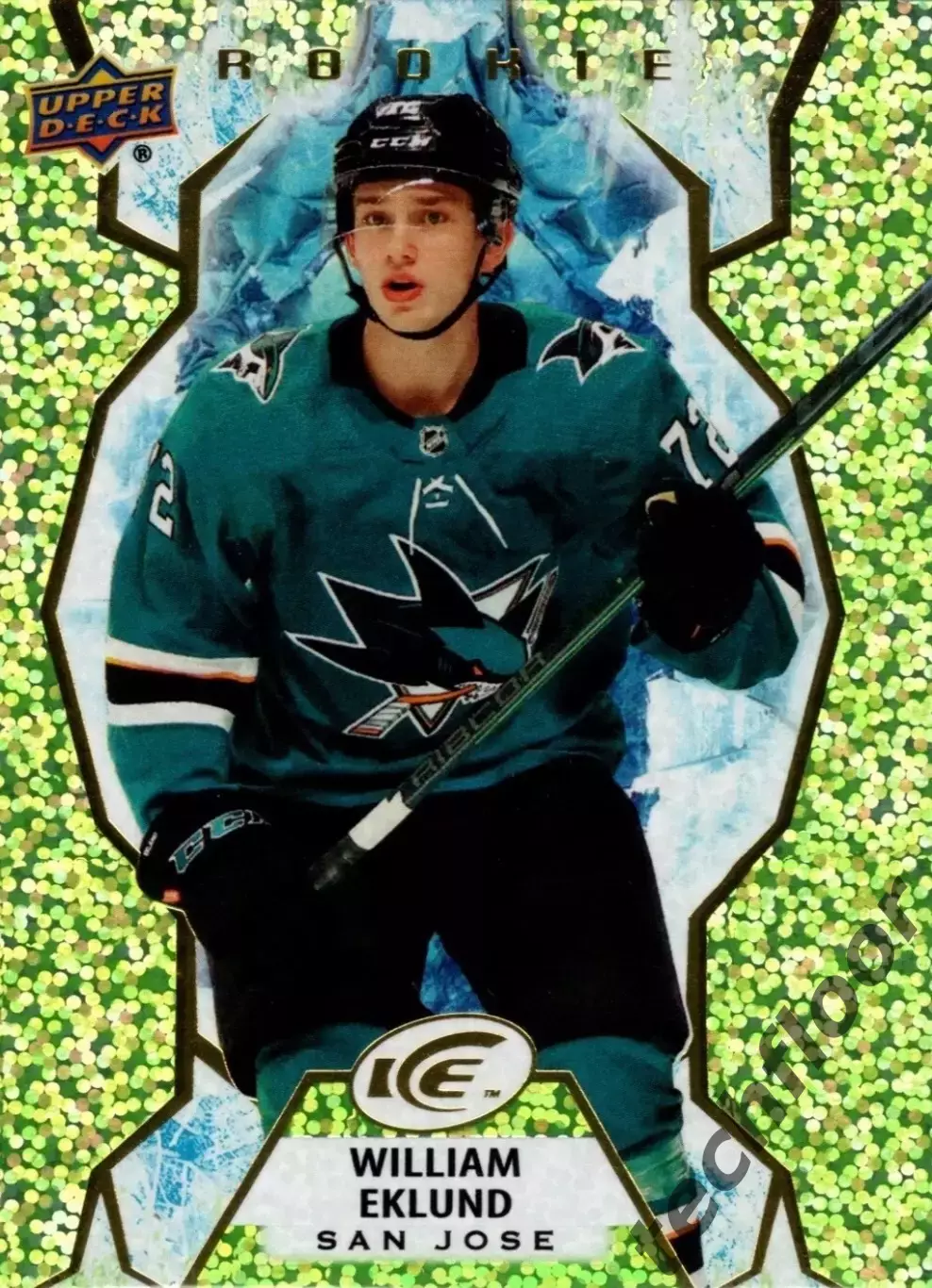 Карточка NHL William Eklund San Jose Sharks /Виллиам Эклунд Сан-Хосе НХЛ