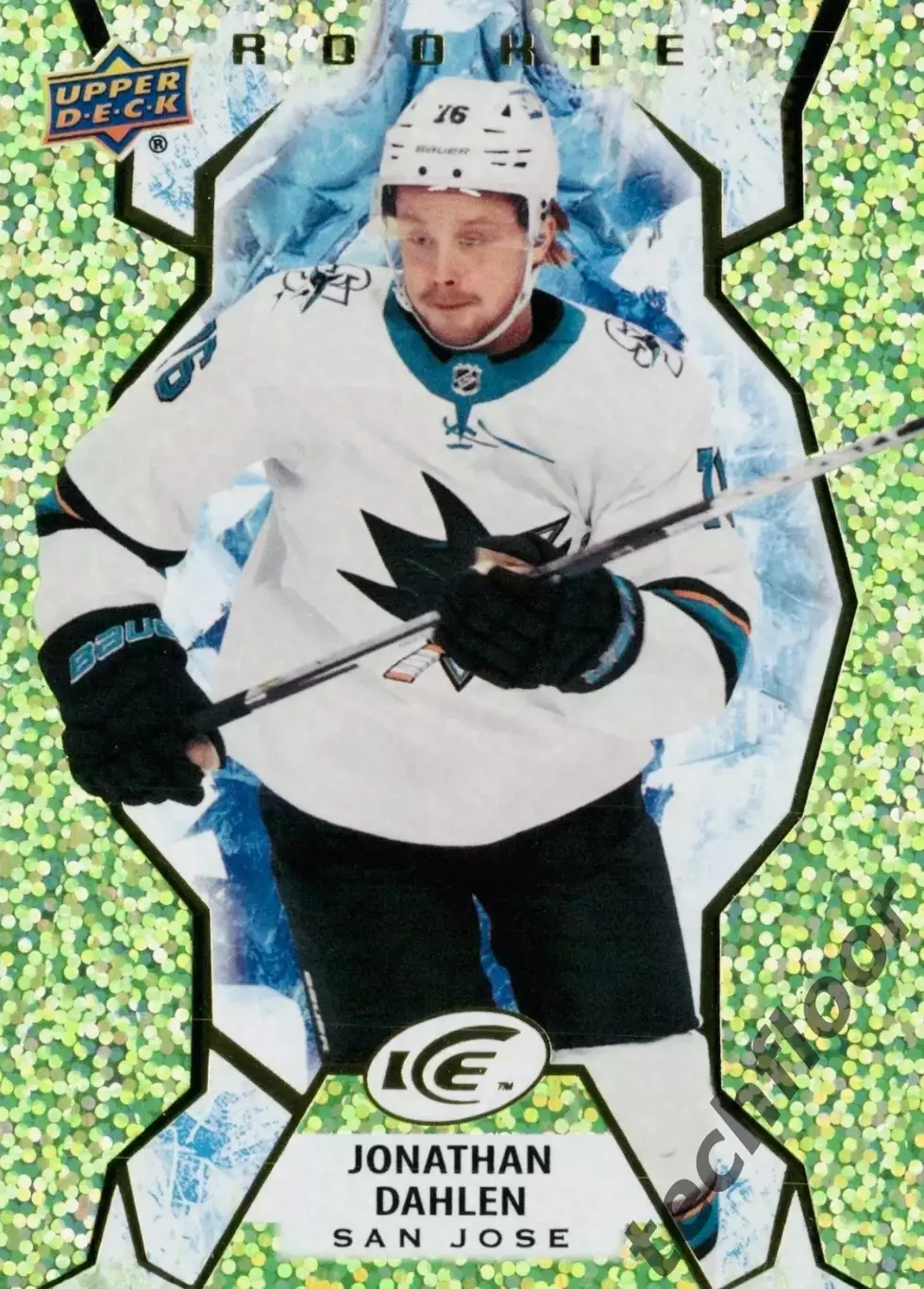 Карточка NHL Jonathan Dahlen San Jose Sharks/ Джонатан Дален Сан-Хосе НХЛ