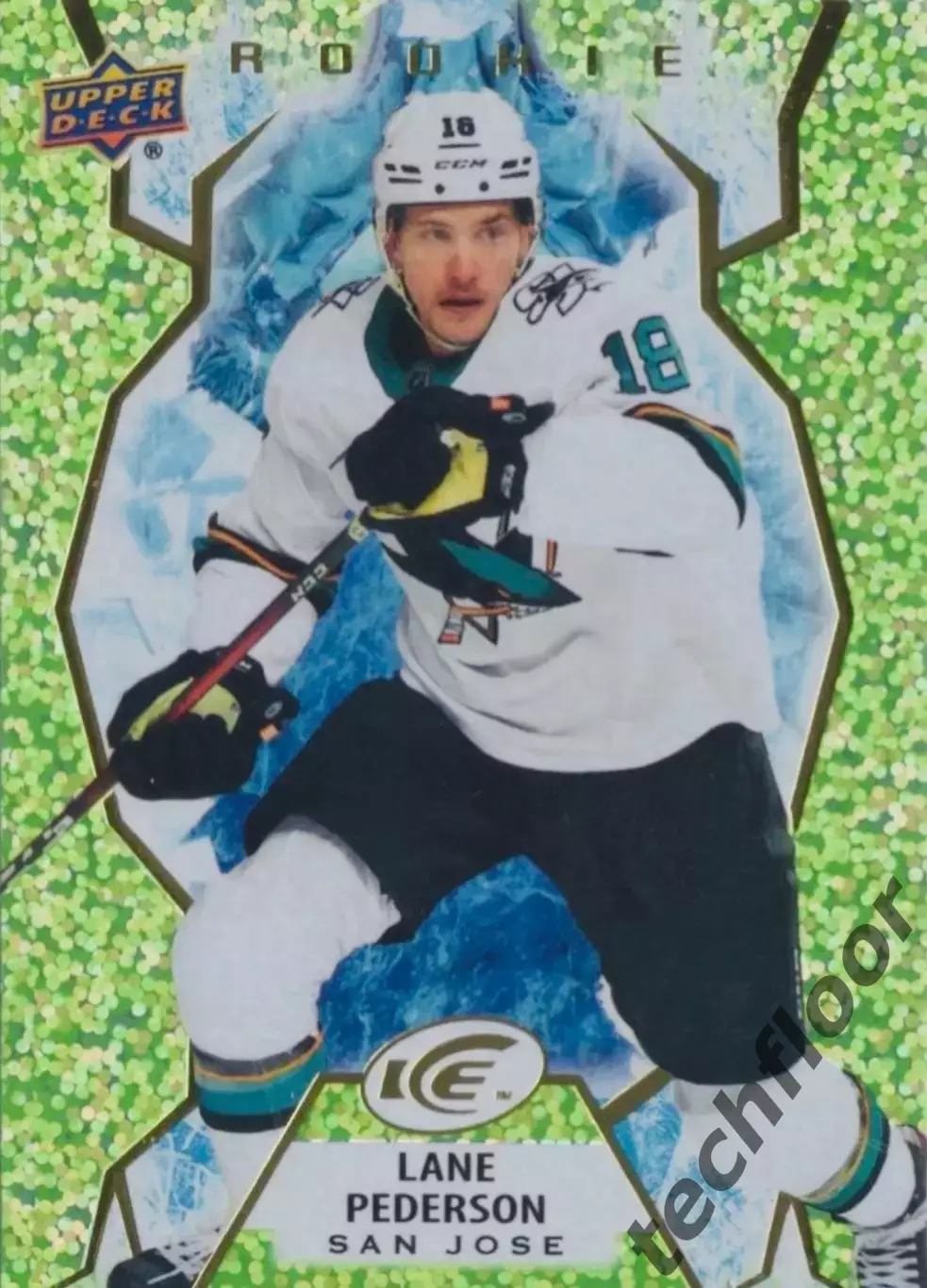 Карточка NHL Lane Pederson San Jose Sharks/Лэйн Педерсон Сан-Хосе НХЛ