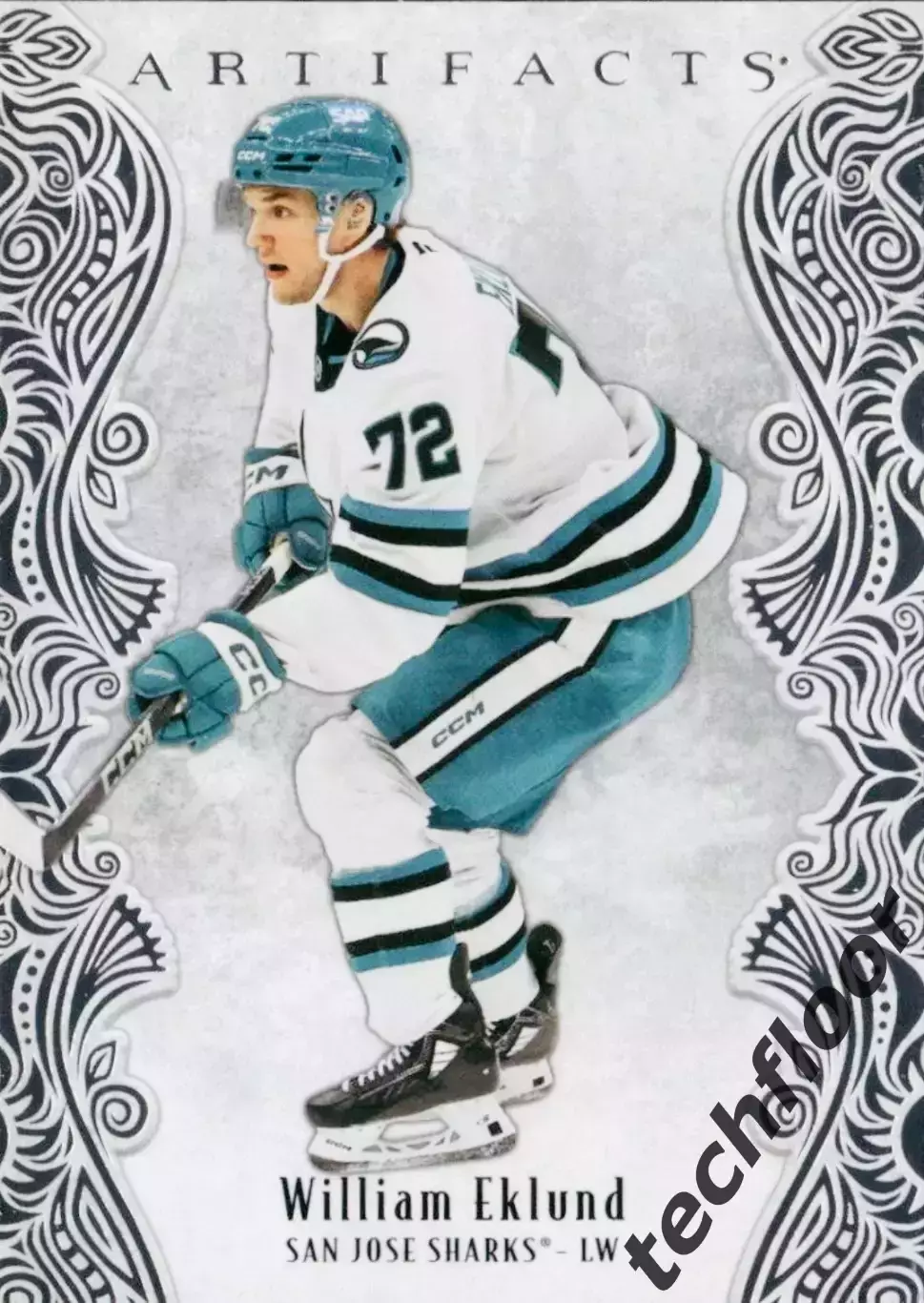 Карточка NHL William Eklund San Jose Sharks/ Виллиам Эклунд Сан-Хосе Шаркс НХЛ