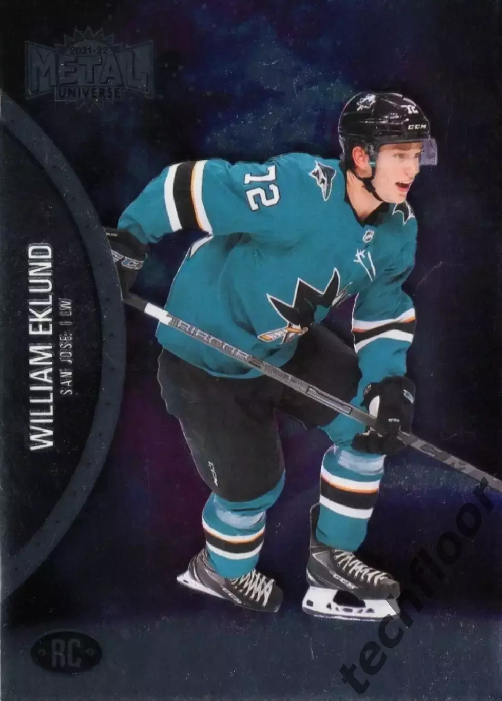Карточка NHL William Eklund San Jose Sharks/ Виллиам Эклунд НХЛ Сан-Хосе