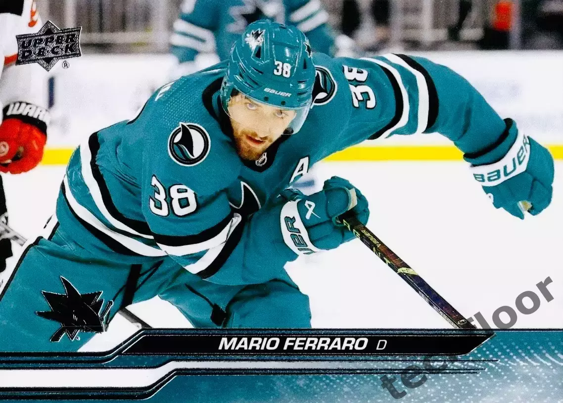 Карточка NHL Mario Ferraro San Jose Sharks/Марио Ферраро НХЛ Сан-Хосе