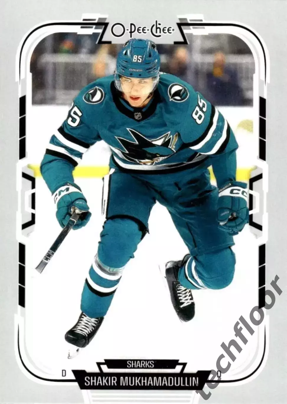 Карточка NHL Shakir Mukhamadullin San Jose Sharks / Шакир Мухамадуллин Сан-Хосе