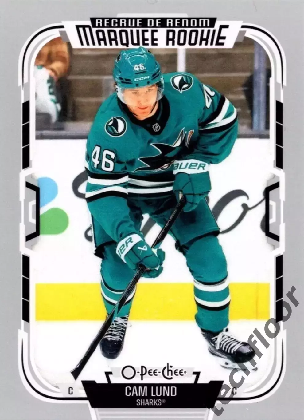 Карточка NHL Cam Lund San Jose Sharks/ Камерон Ланд Сан-Хосе Шаркс НХЛ