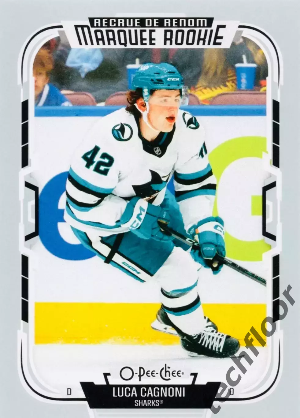 Карточка NHL Luka Cagnoni San Jose Sharks/Лука Каньони Сан-Хосе Шаркс НХЛ