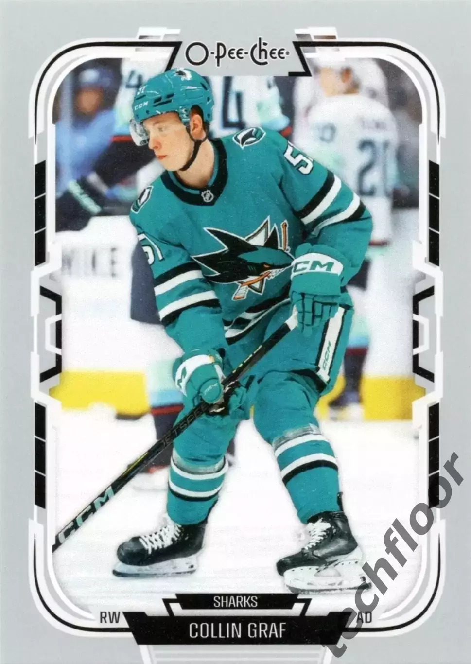Карточка NHL Collin Graf San Jose Sharks/ Коллин Граф Сан-Хосе Шаркс НХЛ