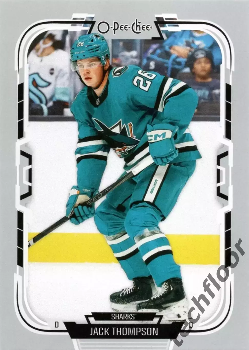 Карточка NHL Jack Thompson San Jose Sharks/Джек Томпсон Сан-Хосе НХЛ