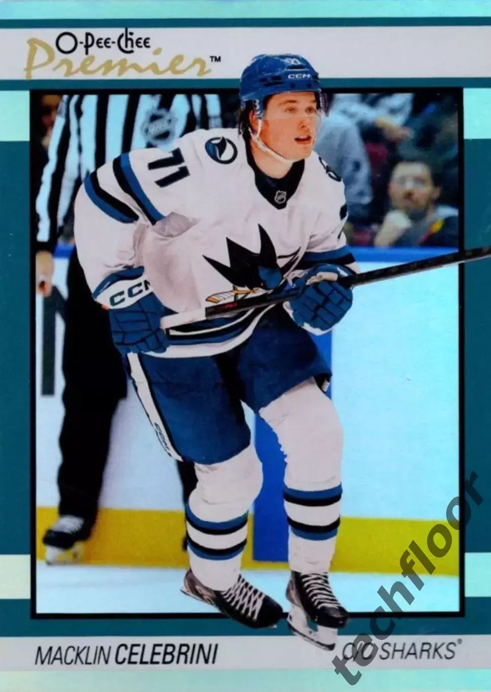 Карточка NHL Macklin Celebrini San Jose Sharks/Маклин Селебрини Сан-Хосе НХЛ