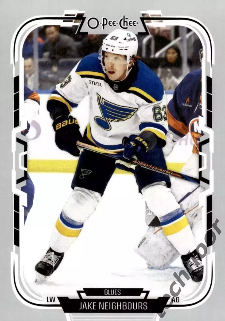 Карточка NHL Jake Neighbours St. Louis Blues/ Джейк Нейборс Сент-Луис НХЛ