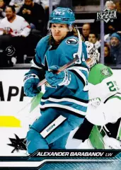 Карточка NHL Alexander Barabanov San Jose Sharks/ Александр Барабанов Сан-Хосе
