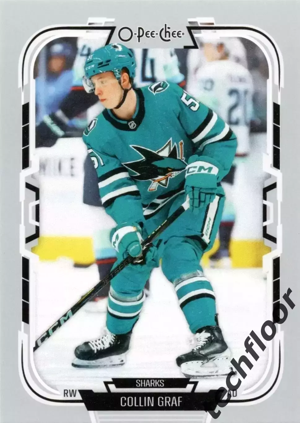 Карточка NHL Collin Graf San Jose Sharks/ Коллин Граф Сан-Хосе Шаркс НХЛ