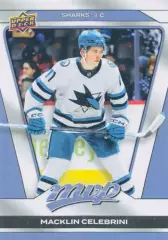 Карточка NHL Macklin Celebrini San Jose Sharks/ Маклин Селебрини НХЛ Сан-Хосе