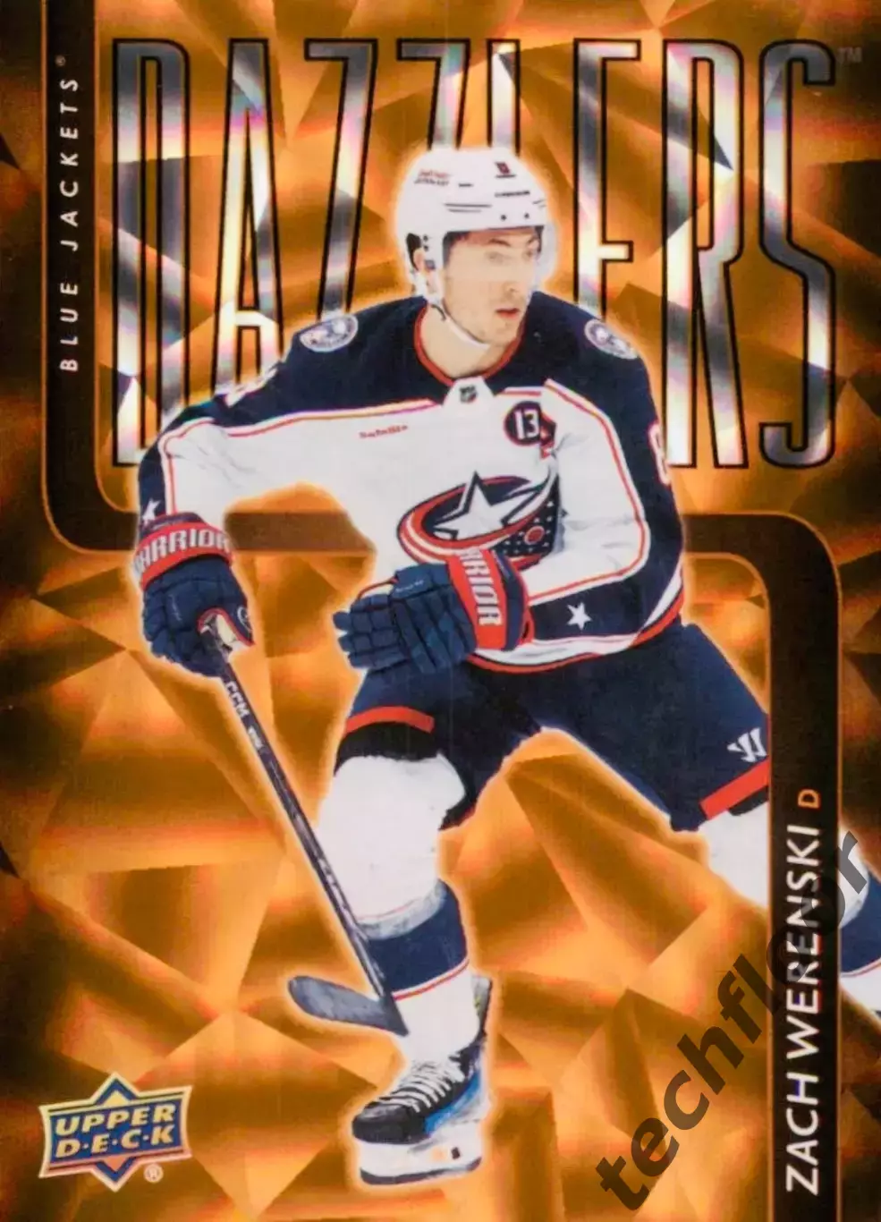 Карточка NHL Zach Werenski Columbus Blue Jackets /Зак Веренски Коламбус НХЛ