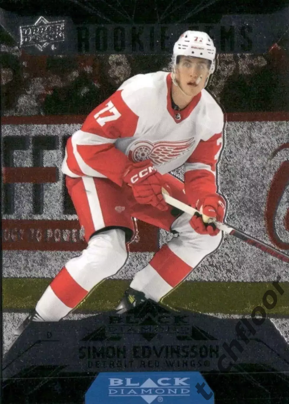 Карточка NHL Simon Edvinsson Detroit Red Wings / Симон Эдвинссон Детройт НХЛ
