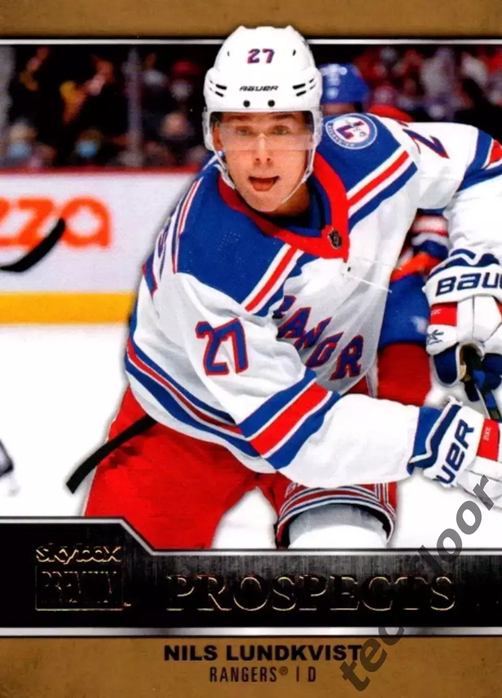 Карточка NHL Nils Lundkvist New York Rangers/ Нилс Лундквист Рейнджерс НХЛ