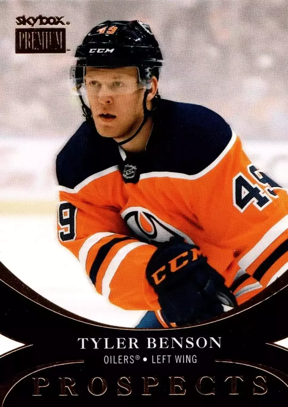 Карточка NHL Tyler Benson Edmonton Oilers/Тайлер Бенсон Эдмонтон НХЛ