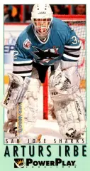 Карточка NHL Arturs Irbe San Jose Sharks/Артур Ирбе Сан-Хосе НХЛ
