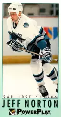Карточка NHL Jeff Norton San Jose Sharks/Джефф Нортон Сан-Хосе НХЛ