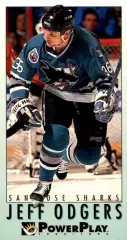 Карточка NHL Jeff Odgers San Jose Sharks/Джефф Оджерс Сан-Хосе НХЛ