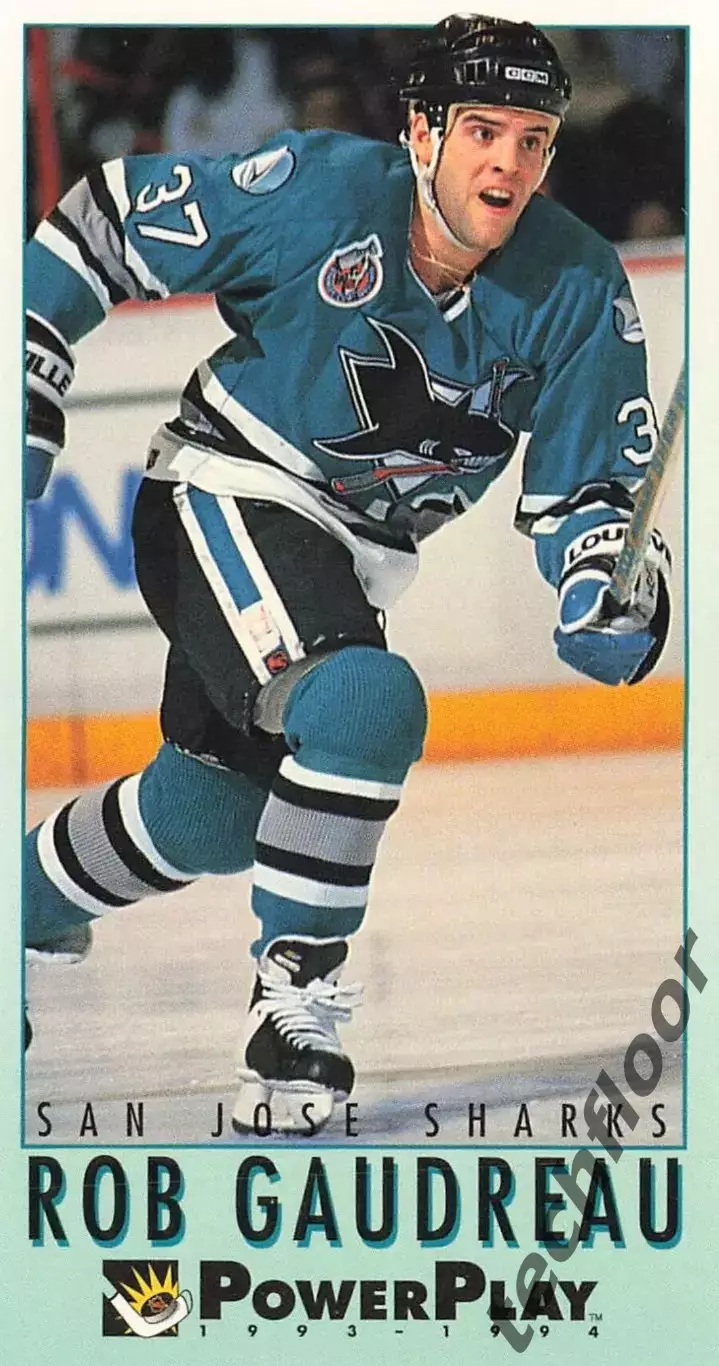 Карточка NHL Rob Gaudreau San Jose Sharks/Роб Годро Сан-Хосе НХЛ