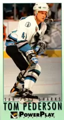 Карточка NHL Tom Pederson San Jose Sharks/Том Педерсон Сан-Хосе НХЛ