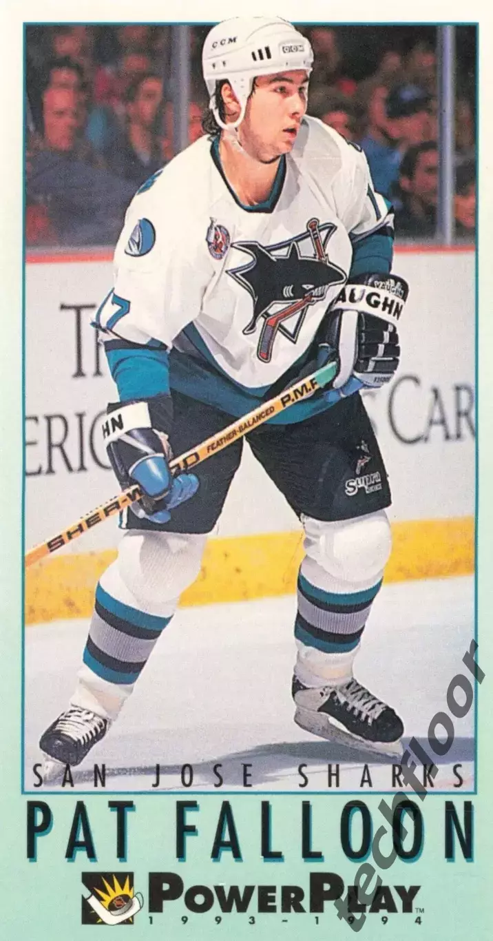 Карточка NHL Pat Falloon San Jose Sharks/Пэт Фэллун Сан-Хосе НХЛ