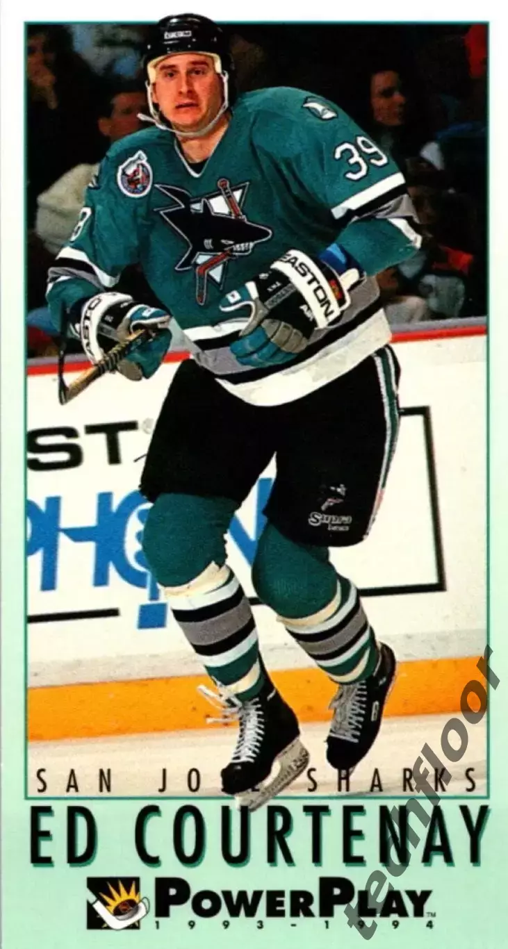 Карточка NHL Ed Courtenay San Jose Sharks/Эд Кортни Сан-Хосе НХЛ