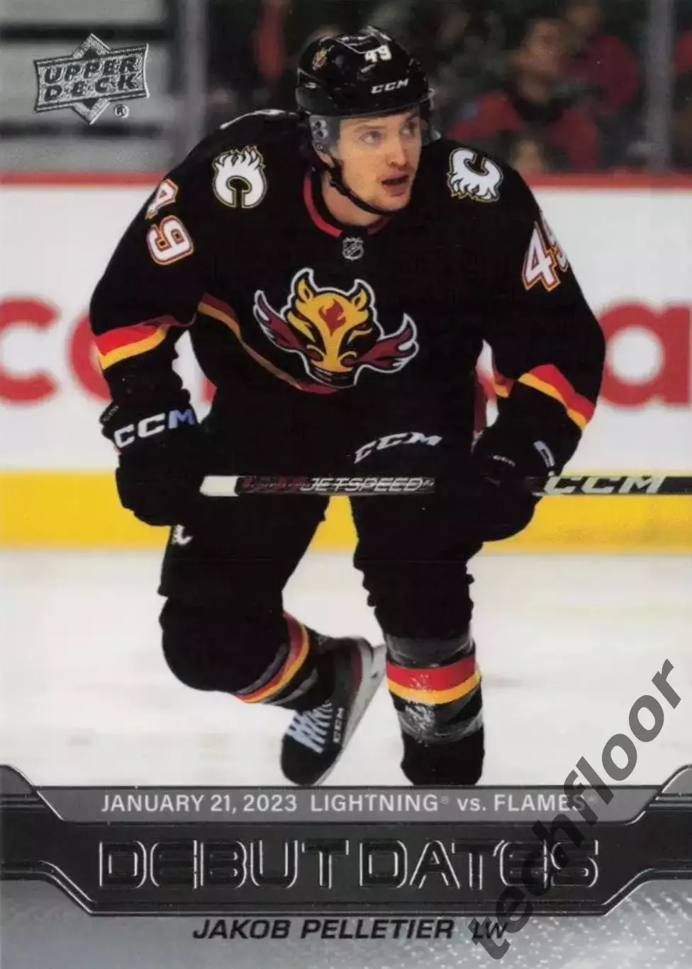 Карточка NHL Jakob Pelletier Calgary Flames /Якоб Пеллетье Калгари НХЛ