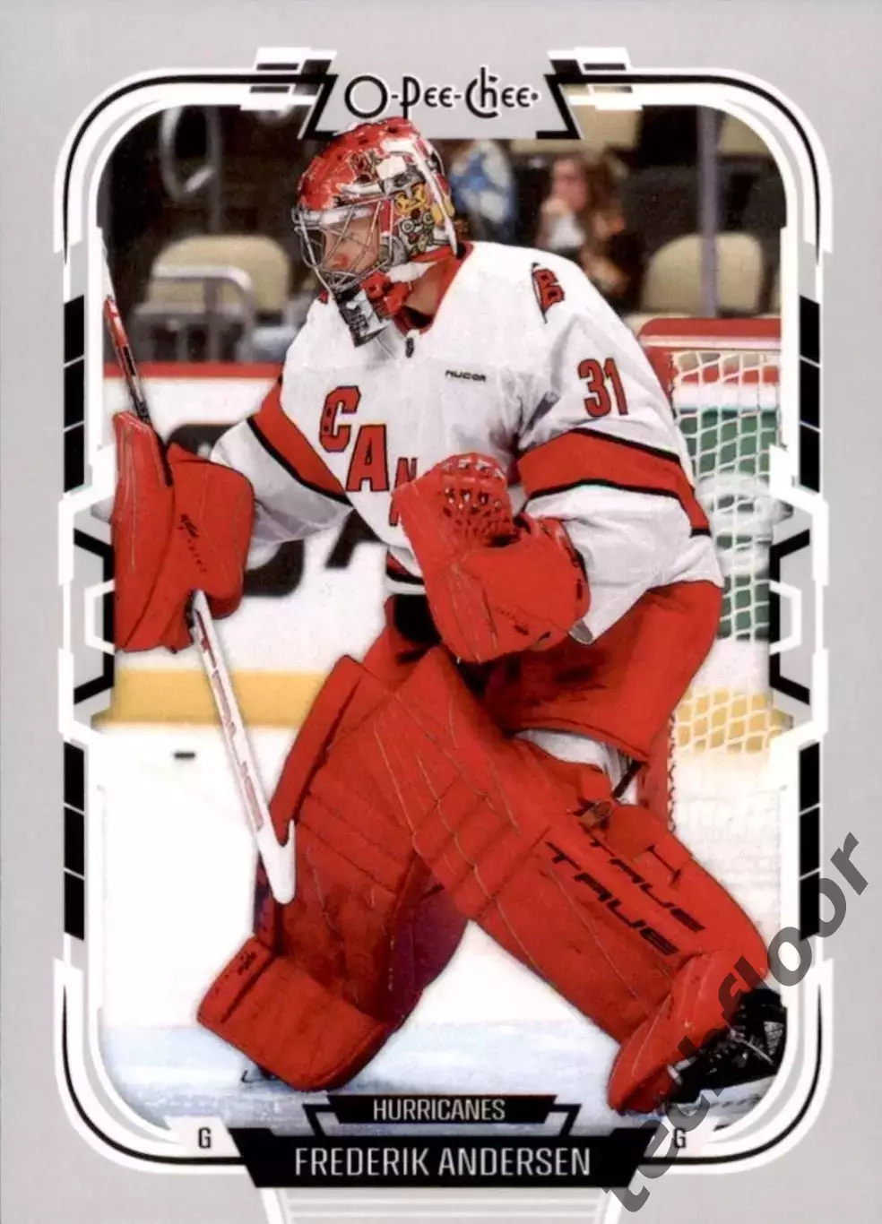 Карточка NHL Frederik Andersen Carolina Hurricanes/ Фредерик Андерсен Каролина