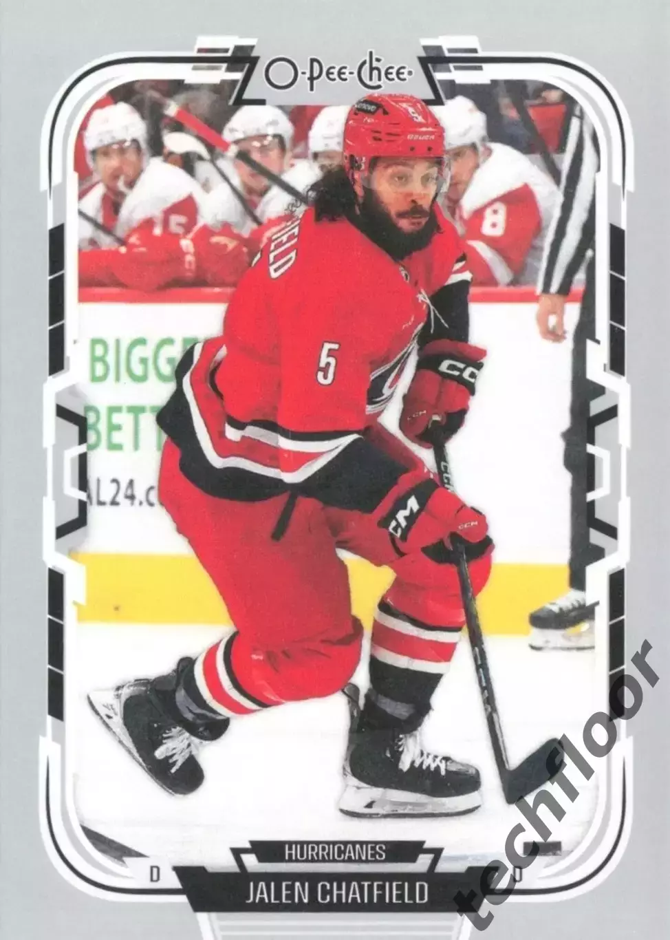Карточка NHL Jalen Chatfield Carolina Hurricanes/Джейлен Четфилд Каролина НХЛ