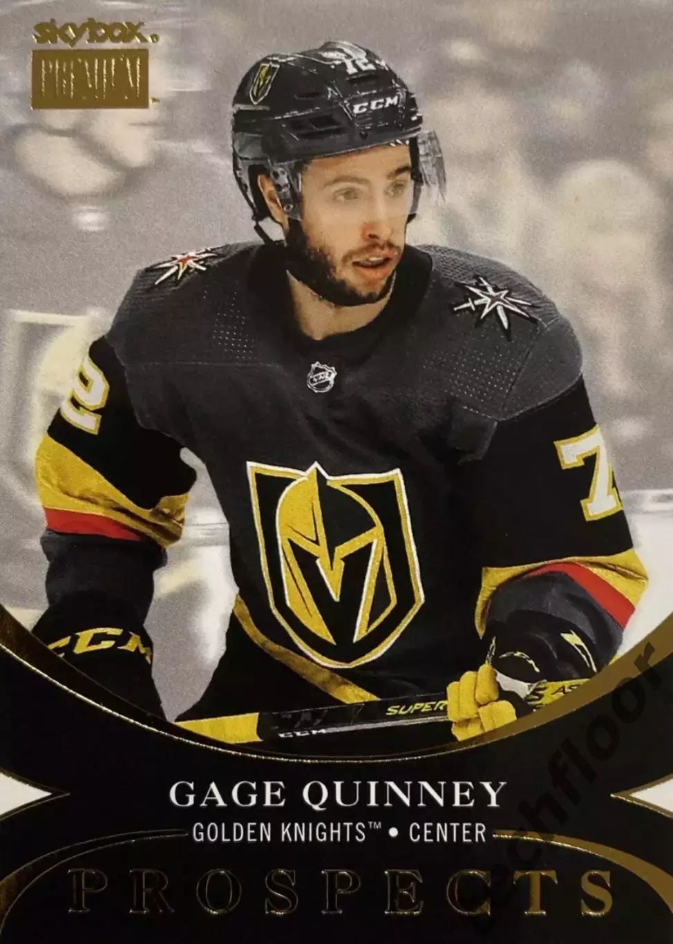 Карточка NHL Gage Quinney Vegas Golden Knights/Гейдж Куинни Вегас НХЛ