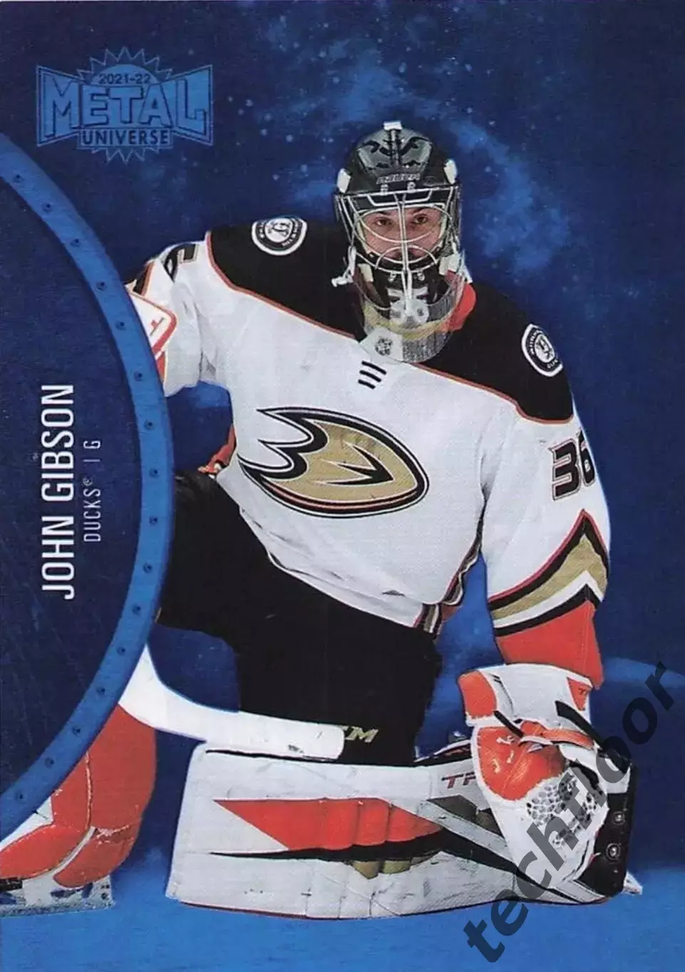 Карточка NHL John Gibson Anaheim Ducks/Джон Гибсон Анахайм НХЛ