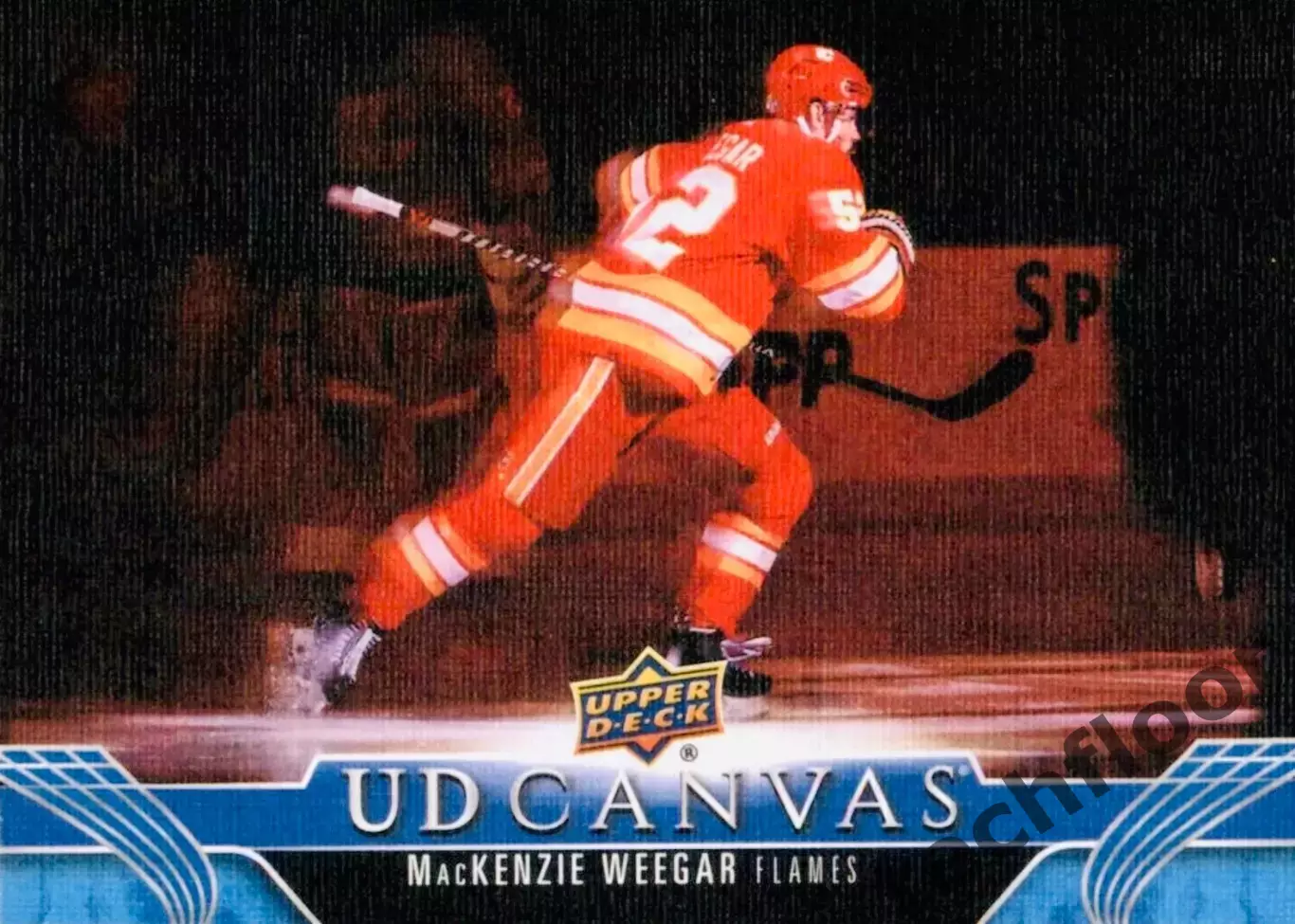 Карточка Canvas NHL MacKenzie Weegar Calgary Flames/Маккензи Уигер Калгари НХЛ