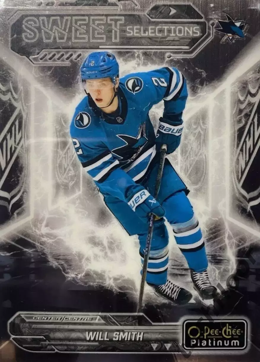 Карточка NHL Will Smith San Jose Sharks/Уилл Смит Сан-Хосе НХЛ