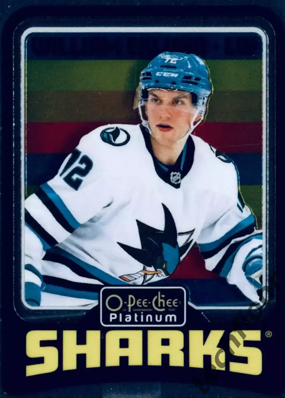 Карточка NHL William Eklund San Jose Sharks/Виллиам Эклунд Сан-Хосе НХЛ