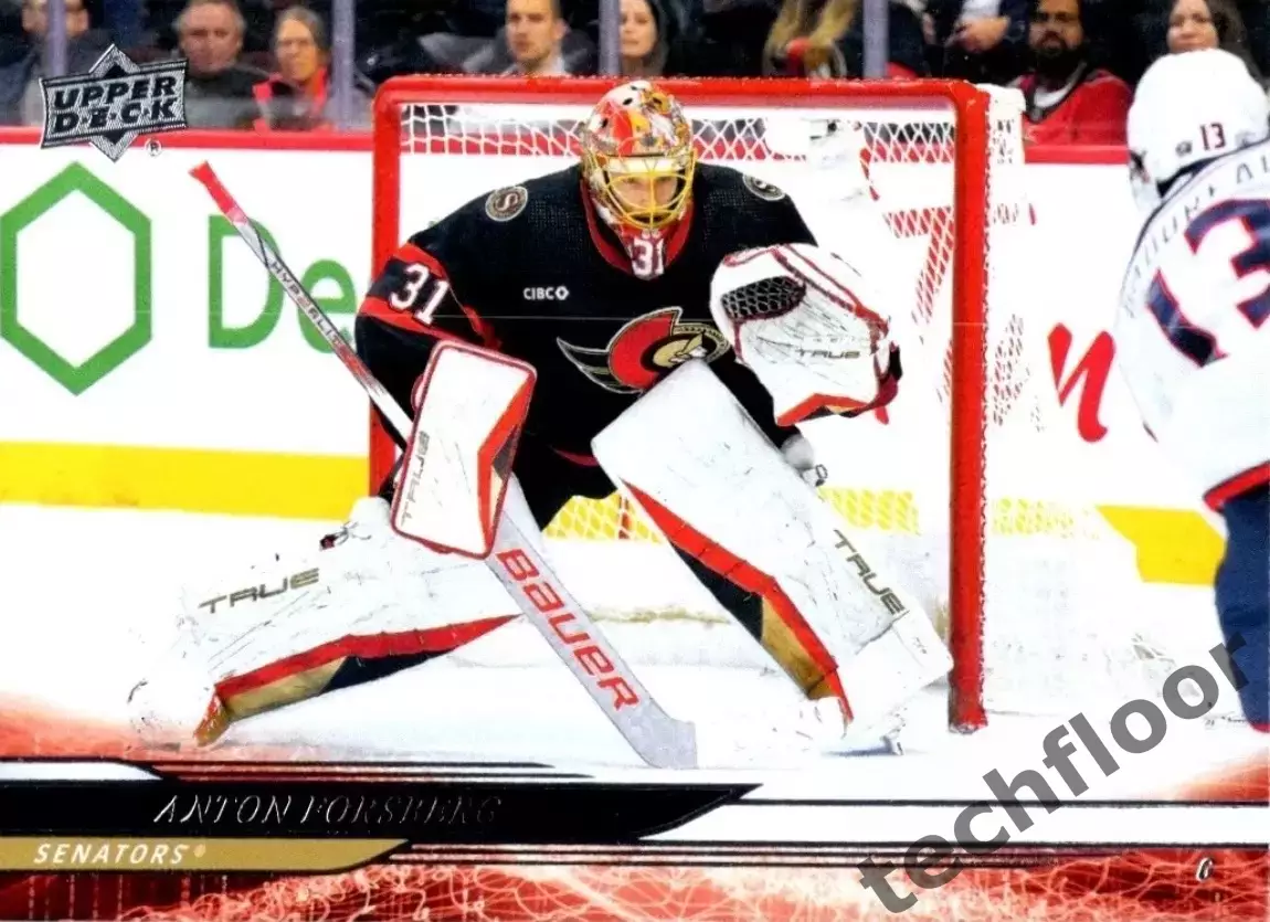 Карточка NHL Anton Forsberg Ottawa Senators/Антон Форсберг Оттава НХЛ