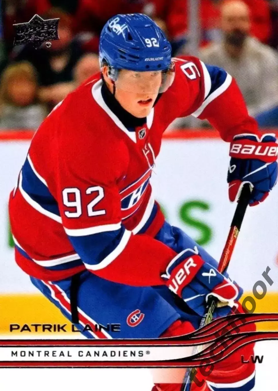 Карточка NHL Patrik Laine Montreal Canadiens/Патрик Лайне Монреаль НХЛ