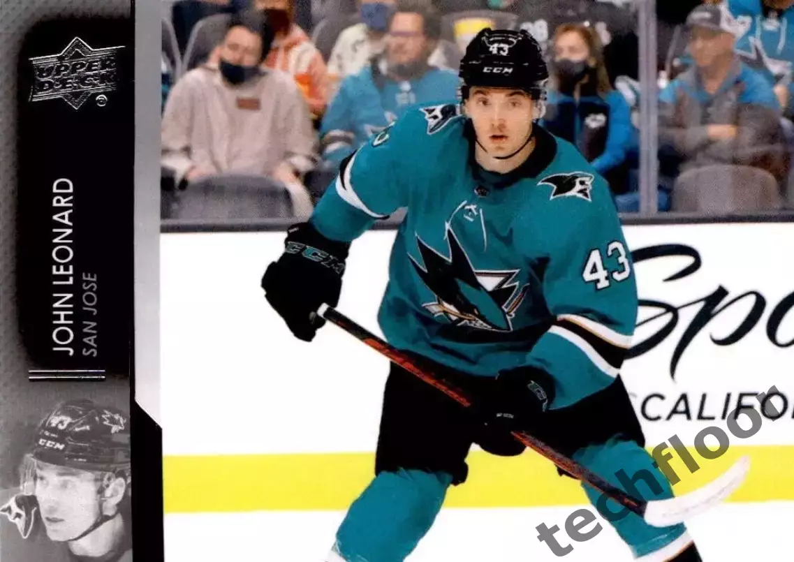 Карточка NHL John Leonard San Jose Sharks/ Джон Леонард Сан-Хосе НХЛ