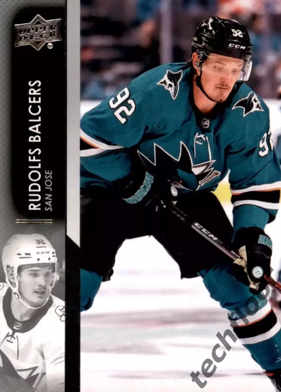 Карточка NHL Rudolfs Balcers San Jose Sharks /Рудольф Балцерс Сан-Хосе НХЛ