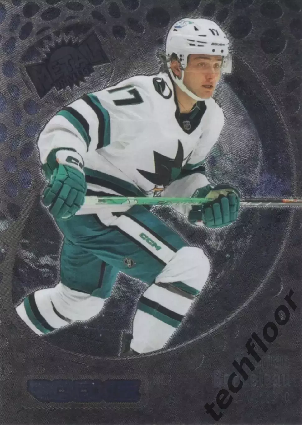 Карточка NHL Thomas Bordeleau San Jose Sharks/ Томас Бордело Сан-Хосе НХЛ