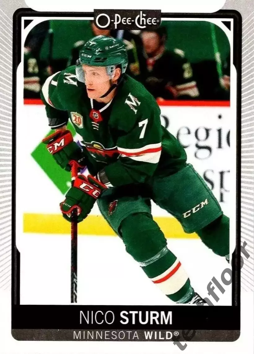 Карточка NHL Nico Sturm Minnesota Wild/Нико Штурм Миннесота НХЛ