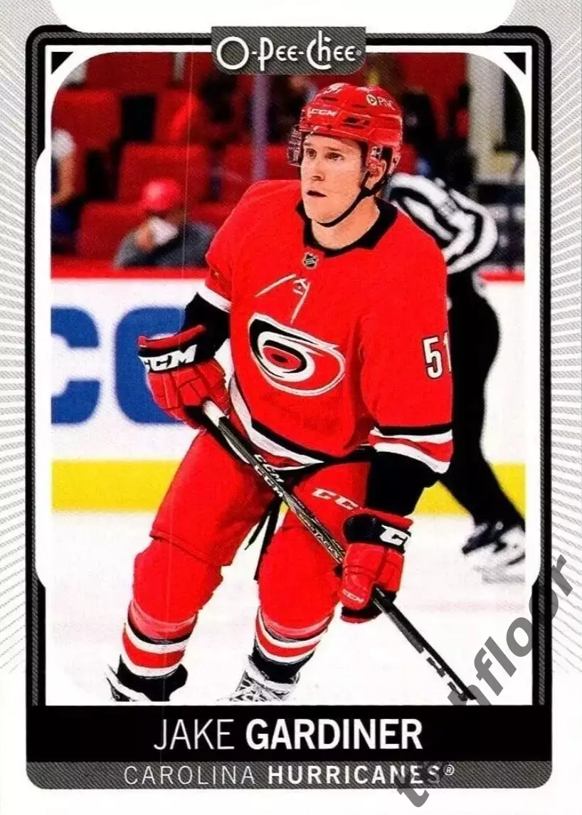 Карточка NHL Jake Gardiner Carolina Hurricanes/ Джейк Гардинер Каролина НХЛ